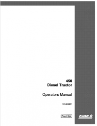 repair manual Case 450 Diesel Tractor Operators Manual PDF