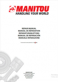 repair manual Manitou MT-X 1030 S T Repair Manual PDF