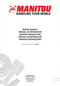 repair manual Manitou MT3050 Repair Manual PDF