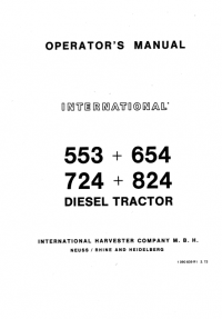 repair manual Case International 553-654/724-824 Diesel Tractor PDF Manual