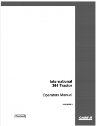 repair manual Case International 364 PDF Operators Manual