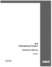 repair manual Case 574 International Tractor PDF Operators Manual