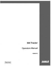 repair manual Case 544 Tractors PDF Operator’s Manual