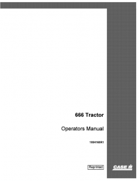 repair manual Case 666 Tractor PDF Operator’s Manuals