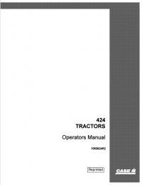 repair manual Case 424 Tractors  Operators Manual PDF