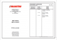 spare parts catalog Manitou Forklft MRT 2540, MRT-X 2540 Privilege Parts Manual PDF