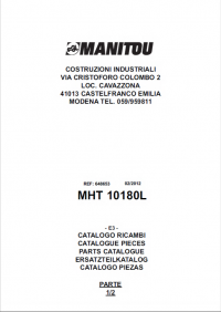 spare parts catalog Manitou Forklift MHT 10180L Parts Manual PDF