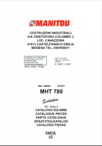 spare parts catalog Manitou Forklift MHT 780 Parts Manual PDF