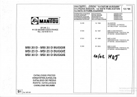 spare parts catalog Manitou Forklift MSI20-30D BUGGIE Spare Parts Catalog PDF