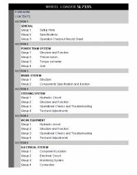 repair manual Hyundai Wheel Loader SL733S Service Manual PDF