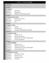 repair manual Hyundai Wheel Loader SL765 Service Manual PDF