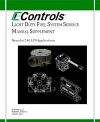 repair manual Hyundai Engine 2.4L LPG Light Duty Fuel System Service Manual Supplement PDF