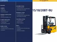 repair manual Hyundai Forklift Trucks 15BT-9U, 18BT-9U, 20BT-9U Service Manual PDF