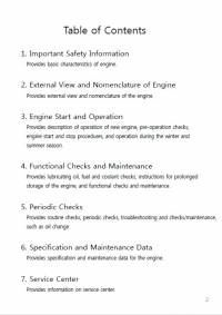 repair manual Hyundai Industrial Diesel Engine WC30D Operation Manual PDF