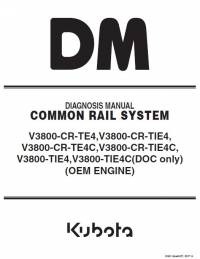 repair manual Kubota OEM Engines V3800-CR-TE4 Series Diagnosis Manual PDF