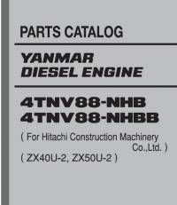 spare parts catalog Yanmar Diesel Engine 4TNV88-NHB, 4TNV88-NHBB Parts Catalog PDF
