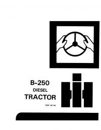 repair manual Case Tractor B-250 Diesel PDF Operator’s Manual