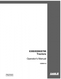 repair manual Case 6388/6588/6788 Tractors PDF Operator’s Manual