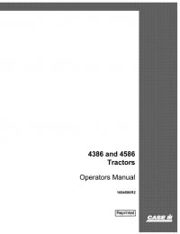 repair manual Case 4386 & 4586 Tractors PDF Operator’s Manual