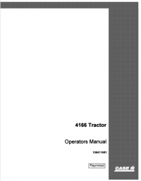 repair manual Case 4166 Tractor PDF Operator’s Manual