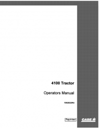 repair manual Case 4100 Tractor PDF Operators Manual