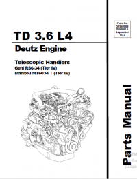 spare parts catalog Manitou TD 3.6 L4 Deutz Engline Parts Manual PDF