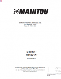 spare parts catalog Manitou Forklift MT6034T, MT6034XT Parts Manual PDF