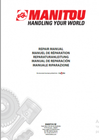 repair manual Manitou M26-M50 MC30-MC79 Series 3-E2 Repair Manual PDF