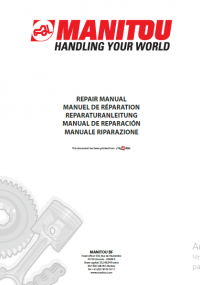 repair manual Manitou ME418 ME420 ME425 ME430 Series 2 Repair Manual PDF
