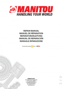 repair manual Manitou ME 425, ME 430 Repair Manual PDF