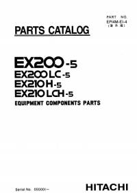 spare parts catalog Hitachi Equipment Components Parts EX200-5 Series Parts Catalog PDF