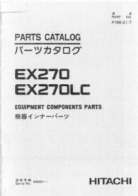 spare parts catalog Hitachi Excavator EX270, EX270LC Parts Catalog PDF