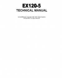 repair manual Hitachi Excavator EX120-5 Technical Manual PDF