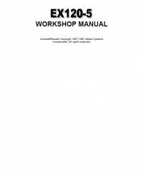 repair manual Hitachi Excavator EX120-5 Workshop Manual PDF