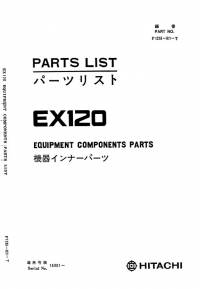 spare parts catalog Hitachi Hydraulic Excavator EX120 Equipment Components Parts List PDF