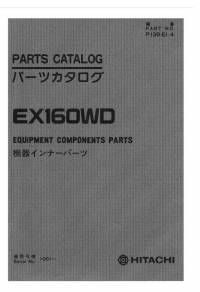 spare parts catalog Hitachi Wheeled Excavator EX160WD Equipment Components Parts Catalog PDF