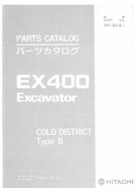 spare parts catalog Hitachi Hydraulic Excavator EX400 Parts Catalog PDF