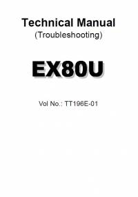 repair manual Hitachi Excavator EX80-U Technical Manual (Troubleshooting) PDF