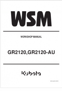 repair manual Kubota GR2120, GR2120-AU Workshop Manual PDF