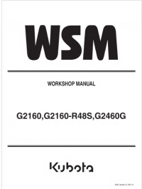 repair manual Kubota G2160, G2160-R48S,G2460G Workshop Manual PDF