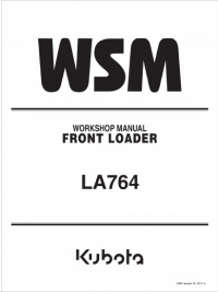repair manual Kubota Front Loader LA764 Workshop Manual PDF