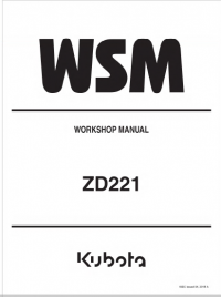 repair manual Kubota ZD221 Workshop Manual PDF