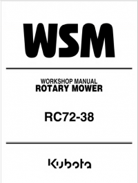 repair manual Kubota Rotary Mower RC72-38 Workshop Manual PDF