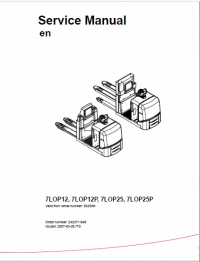 repair manual Toyota Truck 7LOP12, 7LOP12P, 7LOP25, 7LOP25P Service Manual PDF