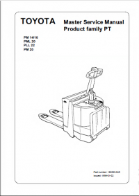 repair manual Toyota Truck PM14/16 PML20, PLL22, PM20 Master Service Manual PDF