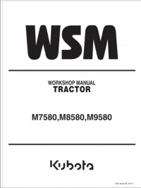 repair manual Kubota 7580, M8580, M9580 Tractor Workshop Manual PDF