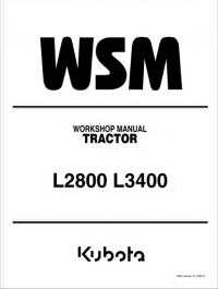 repair manual Kubota L2800, L3400 Tractor Workshop Manual PDF