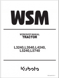repair manual Kubota L3240, L3540, L4240, L5240, L5740 Tractor Workshop Manual PDF
