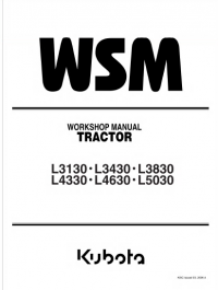 repair manual Kubota L3130, L3430, L3830, L4330, L4630, L5030 Tractor Workshop Manual PDF