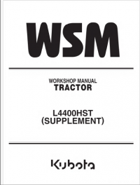 repair manual Kubota L4400HST (SUPPLEMENT) Tractor Workshop Manual PDF